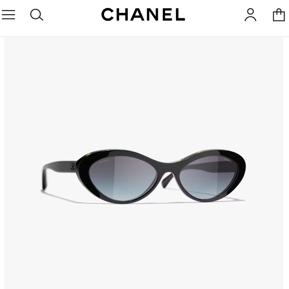 CHANEL Oval Sunglasses